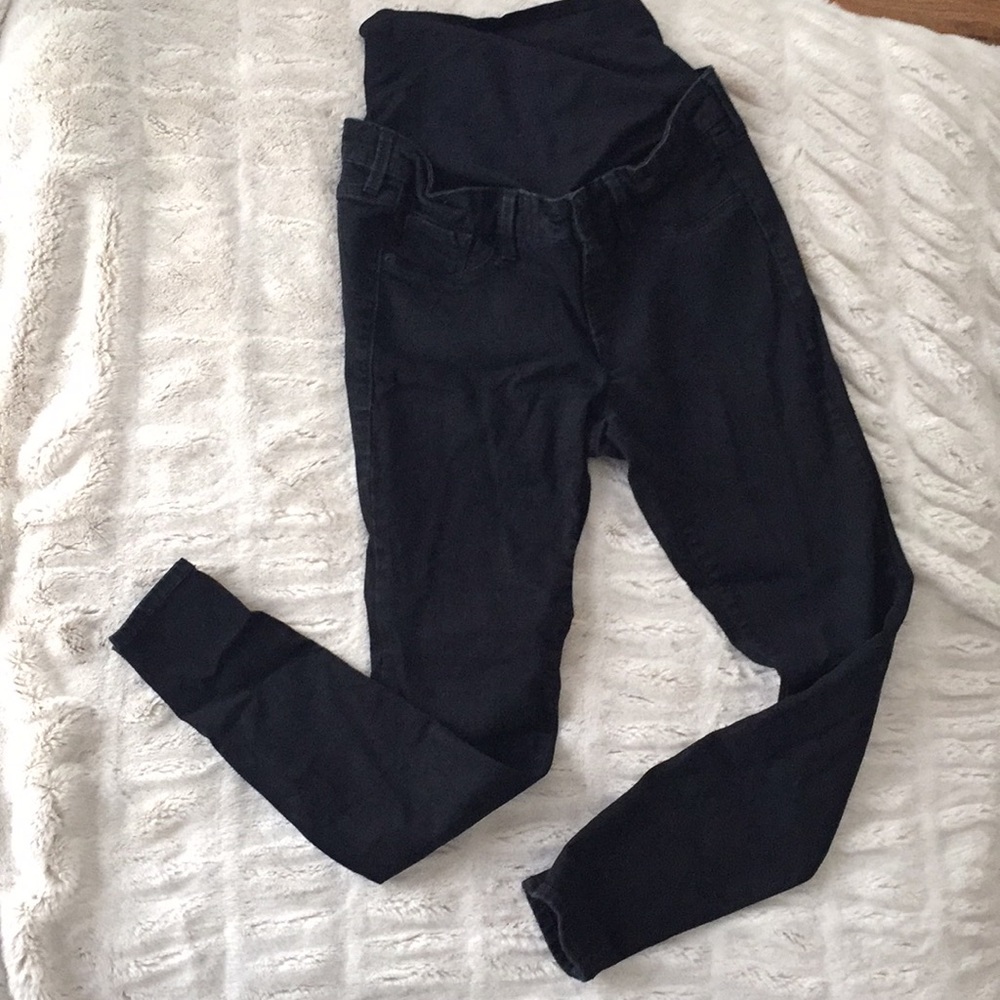 OldNavy Maternity High Rise Black Jeans